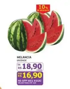 Assaí Atacadista Sun - melancia oferta