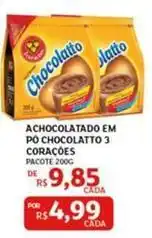 Assaí Atacadista 3 corações - achocolatado em po chocolatto oferta