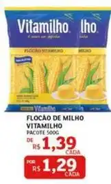 Assaí Atacadista Vitamilho - flocao de milho oferta