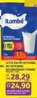 Assaí Atacadista Itambé - leite em po integral/instantâneo oferta
