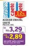 Assaí Atacadista Caeté - açúcar cristal oferta