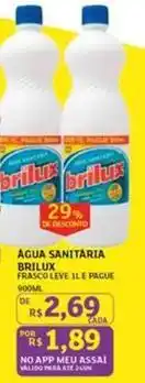 Assaí Atacadista Brilux - agua sanitaria oferta