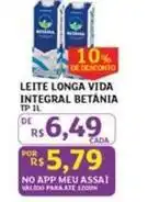 Assaí Atacadista Betânia - leite longa vida integral oferta