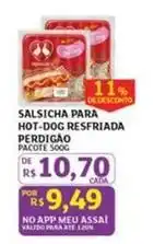 Assaí Atacadista Perdigão - salsicha para hot-dog resfriada oferta
