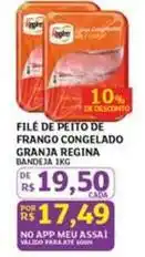Assaí Atacadista Regina - filé de peito de frango congelado oferta