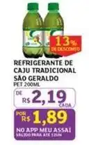 Assaí Atacadista São geraldo - refrigerante de caju tradicional oferta