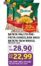 Assaí Atacadista Bem brasil - batata palito pre- frita congelada mais batata! oferta