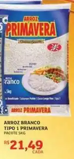 Assaí Atacadista Primavera - arroz branco tipo 1 oferta