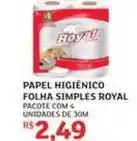 Assaí Atacadista Royal - papel higiênico folha simples oferta