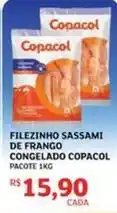 Assaí Atacadista Copacol - filezinho sassami de frango congelado oferta