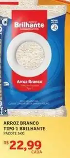 Assaí Atacadista Brilhante - arroz branco tipo 1 oferta