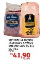 Big - contrafilé bovino resfriado a vácuo boi dourado ou carnes