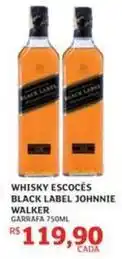 Assaí Atacadista Johnnie walker - whisky escoces black label oferta
