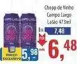 Supermercados BH Campo largo - chopp de vinho oferta
