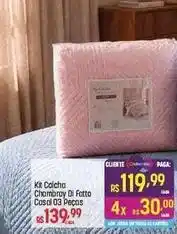 Muffato Di - kit colcha chambray di fotto casal03 oferta