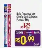 Muffato Dori - bala pescoço de girafa sabores pacote oferta