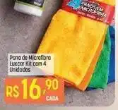 Muffato Microfibra - pano de microfibra luxcar kit com 4 unidades oferta