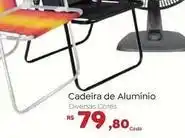 Novo Atacarejo Cadeira de aluminio oferta