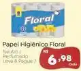 Novo Atacarejo Floral - papel higiênico oferta