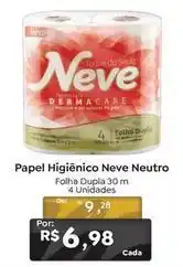 Novo Atacarejo Neve - papel higiênico neutro oferta