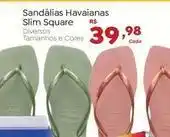 Novo Atacarejo Havaianas - sandálias slim square oferta