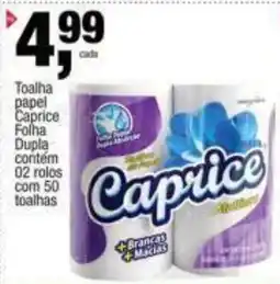 Frangolândia Toalha papel caprice folha dupla oferta