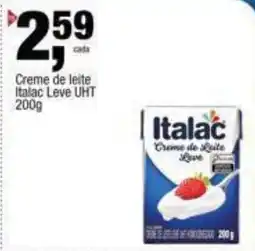 Frangolândia Creme de leite Italac Leve UHT oferta