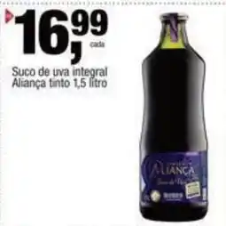 Frangolândia Suco de uva integral Aliança tinto oferta