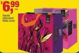 Frangolândia Sacola retornável Rafia cores oferta
