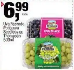 Frangolândia Uva fazenda potiguaraseedless ou thompson oferta