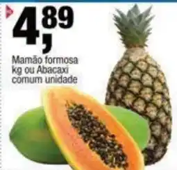 Frangolândia Mamão formosa ou abacaxi comum oferta