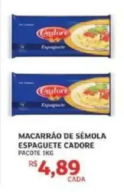 Assaí Atacadista Macarrão de Sêmola Espaguete Cadore oferta
