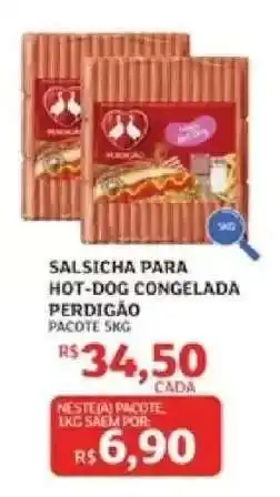 Assaí Atacadista Salsicha para Hot Dog Congelada Perdigão oferta