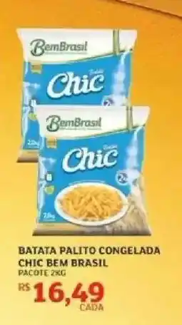 Assaí Atacadista Batata Palito Congelada Chic Bem Brasil oferta
