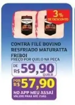 Assaí Atacadista CONTRA FILÉ BOVINO RESFRIADO MATURATTA FRIBOI oferta