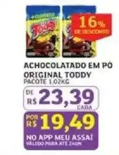 Assaí Atacadista Achocolatado em Pó Original Toddy oferta