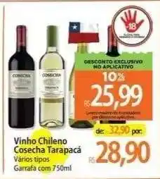 Atacadão Vinho Chileno Cosecha Tarapacá oferta