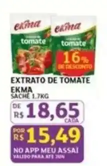 Assaí Atacadista Extrato de Tomate Ekma oferta