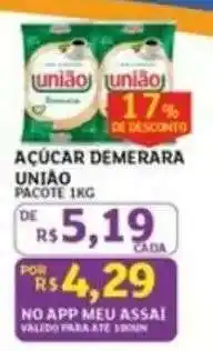 Assaí Atacadista AÇÚCAR DEMERARA UNIÃO oferta