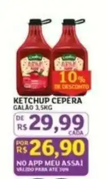 Assaí Atacadista Ketchup Cepêra oferta