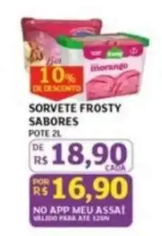 Assaí Atacadista SORVETE FROSTY SABORES oferta