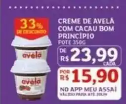 Assaí Atacadista CREME DE AVELA COM CACAU BOM PRINCÍPIO oferta