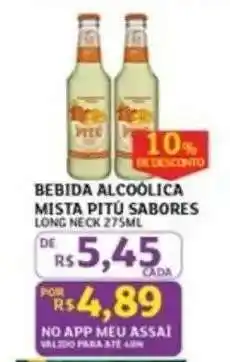 Assaí Atacadista BEBIDA ALCOÓLICA MISTA PITÚ SABORES oferta