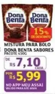 Assaí Atacadista Mistura Para Bolo Dona Benta Sabores oferta