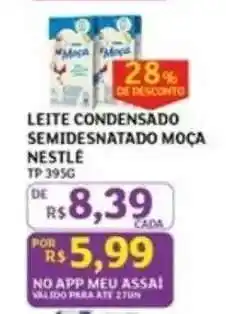 Assaí Atacadista Leite Condensado Semidesnatado Moça Nestlé oferta
