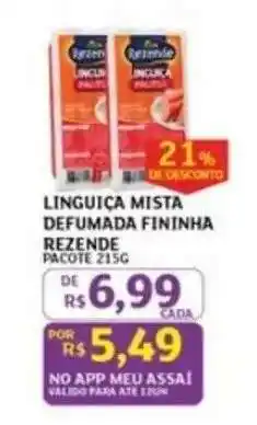 Assaí Atacadista LINGUICA MISTA DEFUMADA FININHA REZENDE oferta