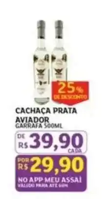 Assaí Atacadista Cachaca Prata Aviador oferta