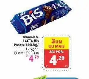 Althoff Supermercados Chocolate Lacta Bis oferta