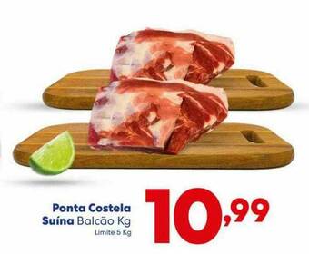 Barracão Supermercado Ponta Costela Suína Balcão Kg oferta