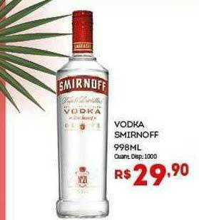 Bistek Supermercados Vodka Smirnoff oferta